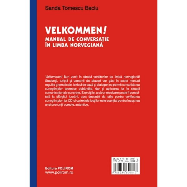 Velkommen! Manual de conversatie in limba norvegiana - Sanda Tomescu Baciu