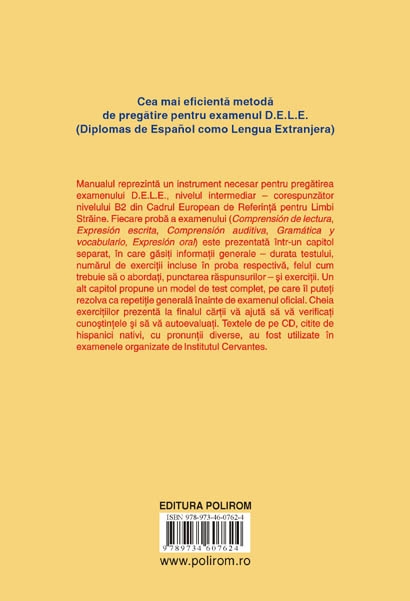 Coperta cărții 'Manual de pregatire pentru examenul dele intermediar + 2CD audio - Rafael Pisot, Cristina Sava'