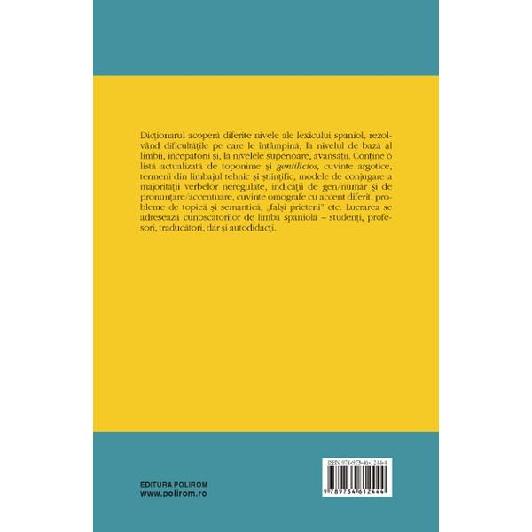 Limba spaniola dictionar de dificultati lexicale - Ileana Scipione