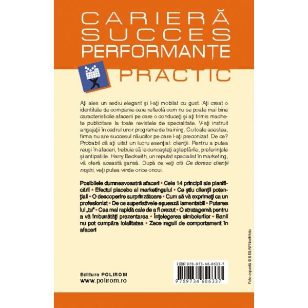 Ce doresc clientii nostri - Harry Beckwith