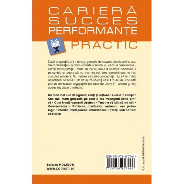 151 De Idei Eficiente Pentru Motivarea Angajatilor - Jerry R. Wilson