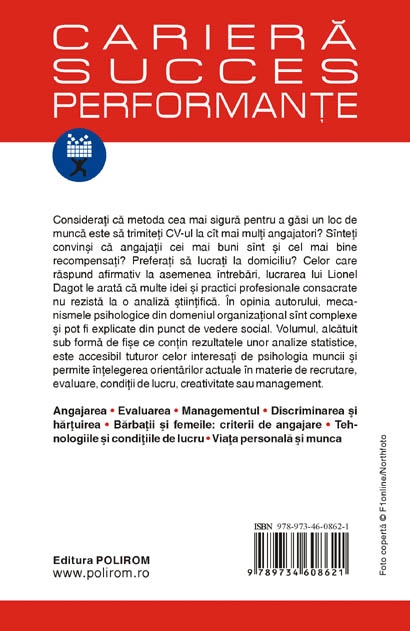 Coperta cărții 'Experimente de psihologie organizationala - Lionel Dagot'