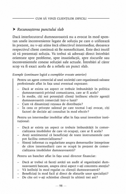 Coperta cărții 'Cum sa vinzi clientilor dificili - Nicolas Caron'