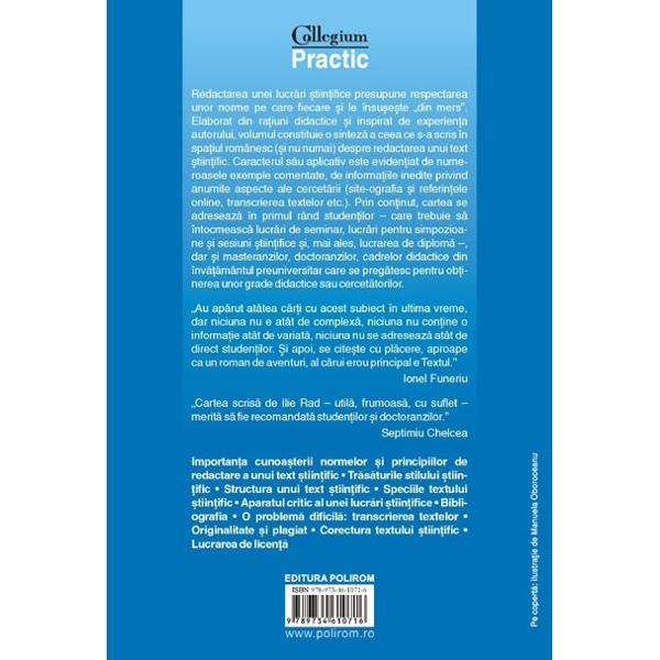 Cum se scrie un text stiintific - Ilie Rad