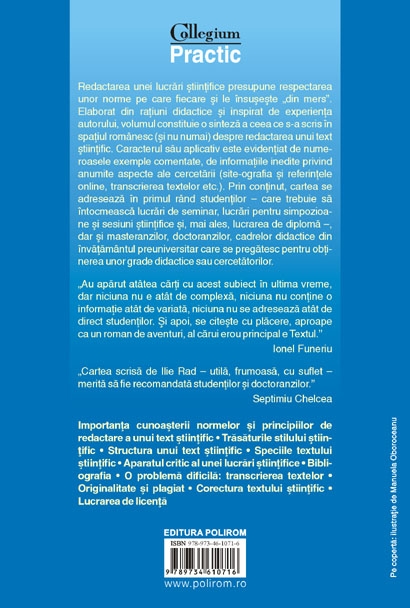 Coperta cărții 'Cum se scrie un text stiintific - Ilie Rad'