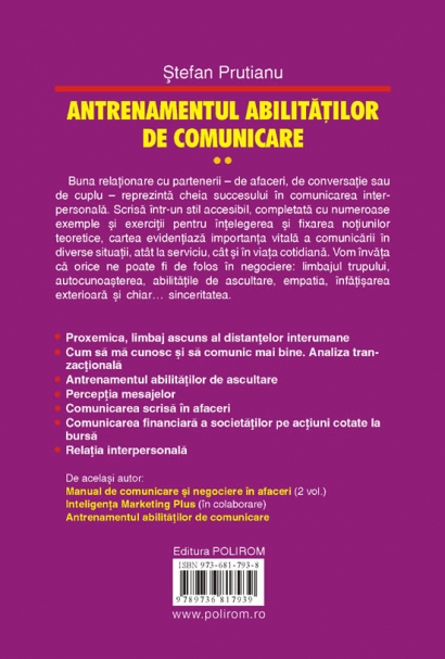 Antrenamentul abilitatilor de comunicare - Vol. II - Stefan Prutianu