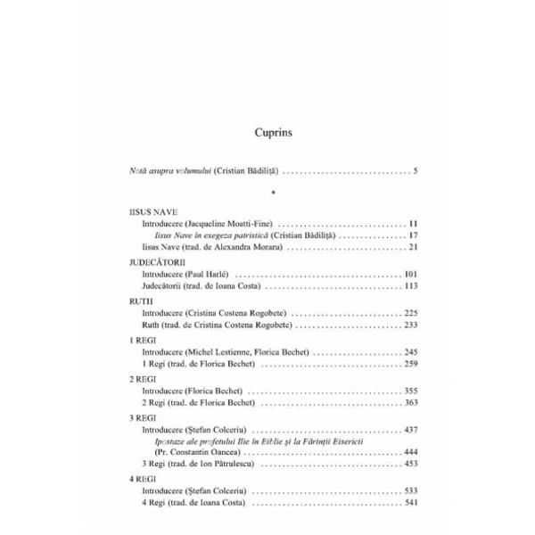 Septuaginta 2 - Iisus Nave, Judecatorii, Ruth, 1-4 Regi