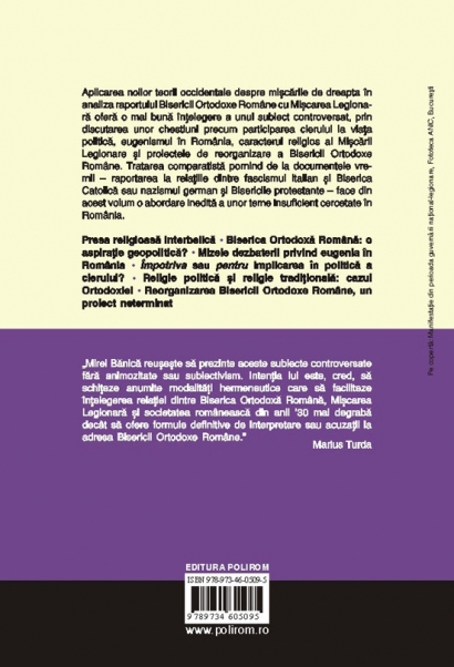Biserica Ortodoxa Romana, stat si societate in anii 30 - Mirel Banica