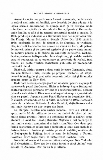 Coperta cărții 'Scurta istorie a viitorului - Jacques Attali'
