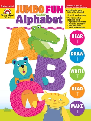 Jumbo Fun with the Alphabet, Grade Prek - 1, Teacher Resource - Evan-moor Corporation