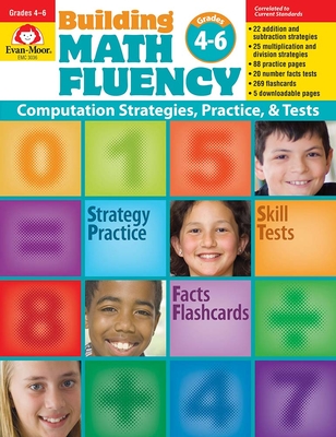 Building Math Fluency, Grade 4 - 6 Teacher Resource - Evan-moor Corporation