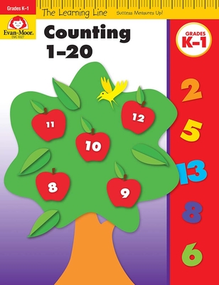 Learning Line: Counting 1-20, Kindergarten - Grade 1 Workbook - Evan-moor Corporation