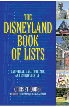 Coperta cărții 'The Disneyland Book of Lists - Chris Strodder'