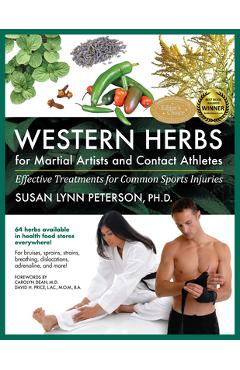 Coperta cărții 'Western Herbs for Martial Artists and Contact Athletes: Effective Treatments for Common Sports Injuries - Susan Lynn'