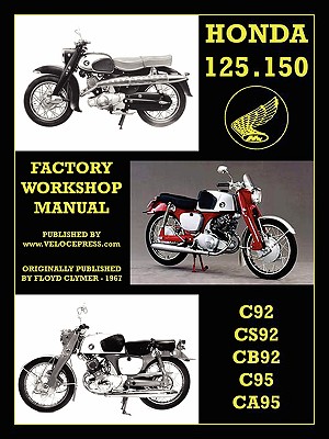 Honda Motorcycles Workshop Manual 125-150 Twins 1959-1966 - Floyd Clymer