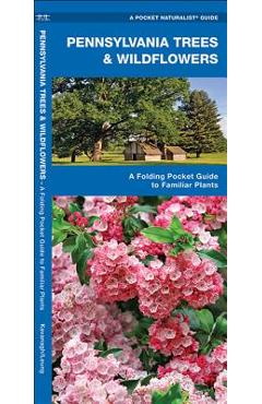 Coperta cărții 'Pennsylvania Trees & Wildflowers: A Folding Pocket Guide to Familiar Plants - James Kavanagh'