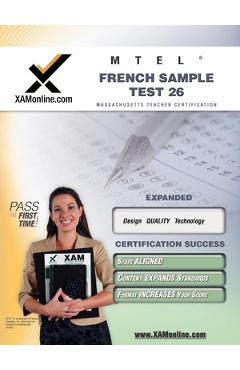 Coperta cărții 'MTEL French Sample Test 26 Teacher Certification Test Prep Study Guide - Sharon A. Wynne'