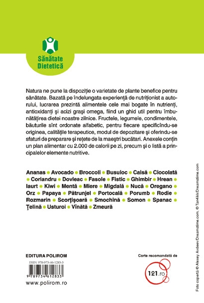 Coperta cărții '101 alimente care va pot salva viata - David Grotto'