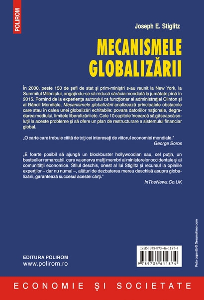 Coperta cărții 'Mecanismele globalizarii - Joseph E. Stiglitz'