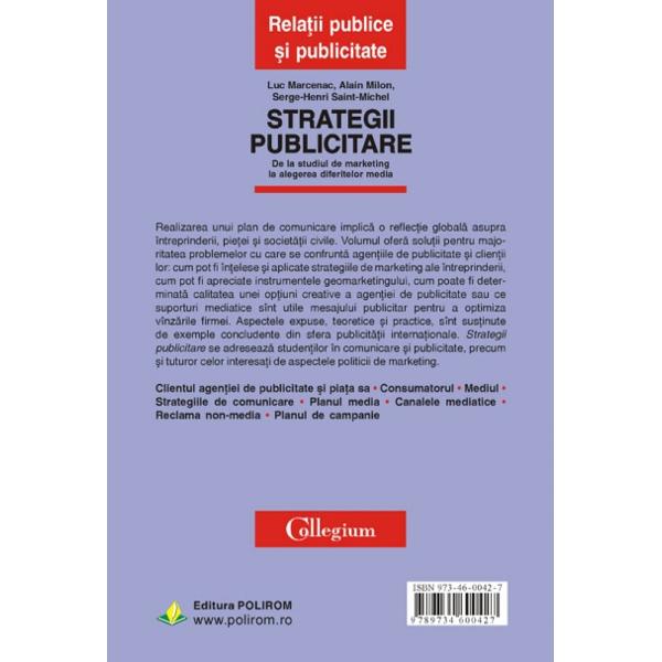 Strategii publicitare - Luc Marcenac, Alain Milon, Serge-Henri Saint-Michel