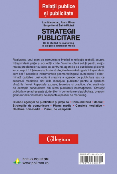 Strategii publicitare - Luc Marcenac, Alain Milon, Serge-Henri Saint-Michel