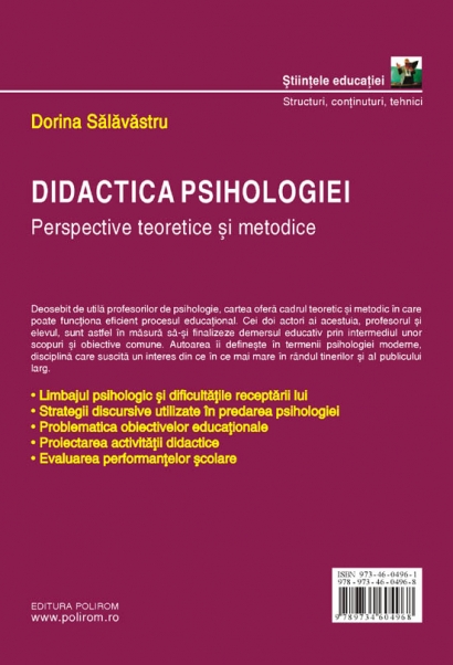 Didactica psihologiei ed. a-II a - Dorina Salavastru