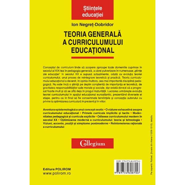 Teoria generala a curriculumului educational - Ion Negret-Dobridor