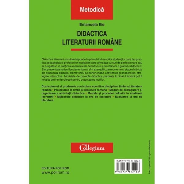 Didactica literaturii romane - Emanuela Ilie