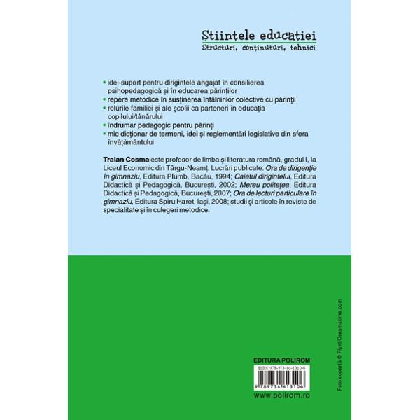 Sedintele cu parintii in gimnaziu editia 2 -  Idei-Suport Pentru Diriginti - Traian Cosma