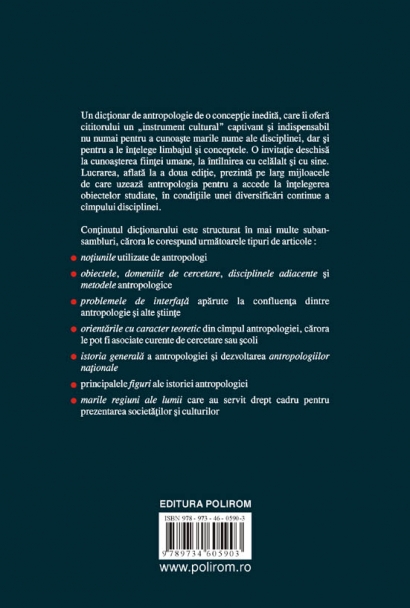Coperta cărții 'Dictionar de etnologie si antropologie ed.2 - Pierre Bonte, Michel Izard'