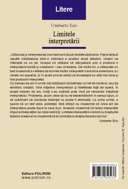 Limitele interpretarii - Umberto Eco
