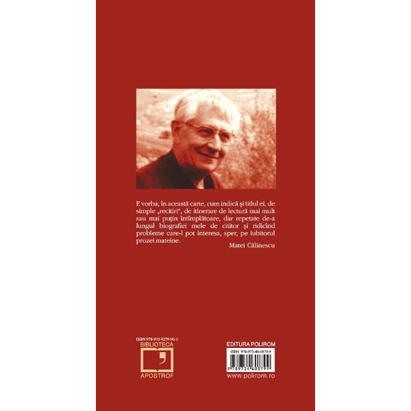 Mateiu i. caragiale: recitiri - Matei Calinescu
