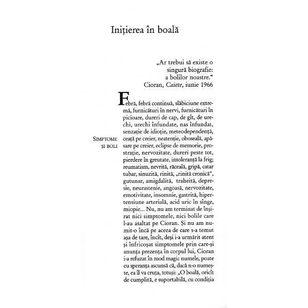 Despre bolile filosofilor. Cioran - Marta Petrescu