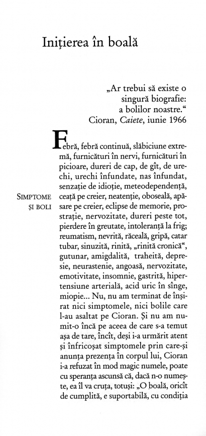 Coperta cărții 'Despre bolile filosofilor. Cioran - Marta Petrescu'