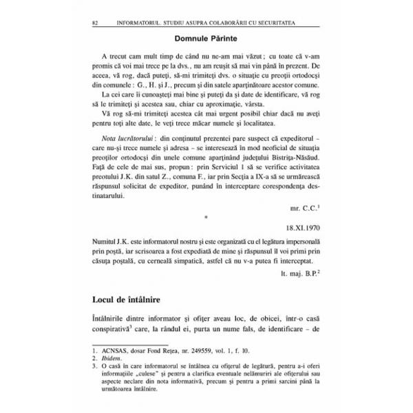 Informatorul. Studiu asupra colaborarii cu securitatea - Mihai Albu