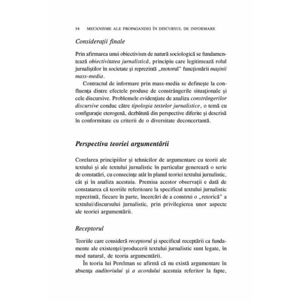 Mecanisme ale propagandei in discursul de informare - Luminita Rosca