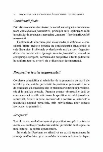 Coperta cărții 'Mecanisme ale propagandei in discursul de informare - Luminita Rosca'