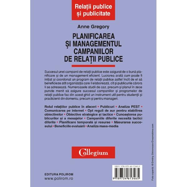 Planificarea si managementul campaniilor de relatii publice - Anne Gregory