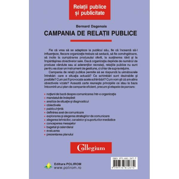 Campania de relatii publice - Bernard Dagenais