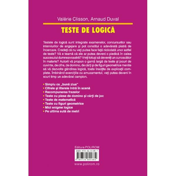 Teste de logica - Valerie Clisson, Arnaud Duval