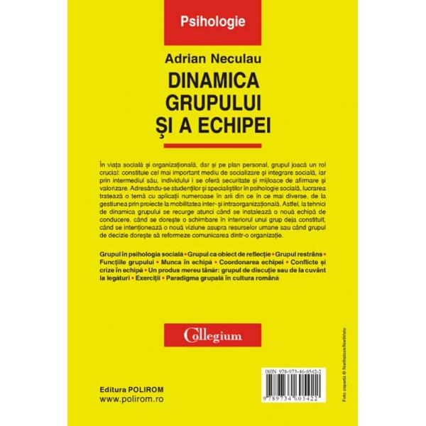 Dinamica grupului si a echipei - Adrian Neculau