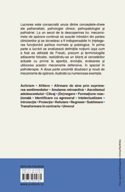 Mecanismele de aparare - Serban Ionescu, Marie-Madeleine Jacquet