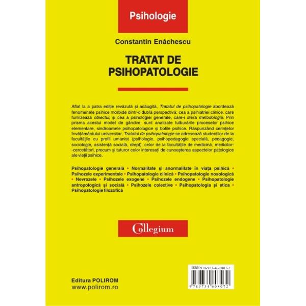Tratat De Psihopatologie Cartonat - Constantin Enachescu