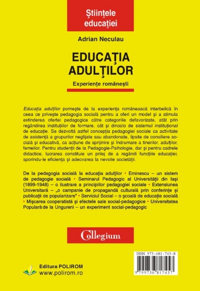 Coperta cărții 'Educatia Adultilor - Adrian Neculau'