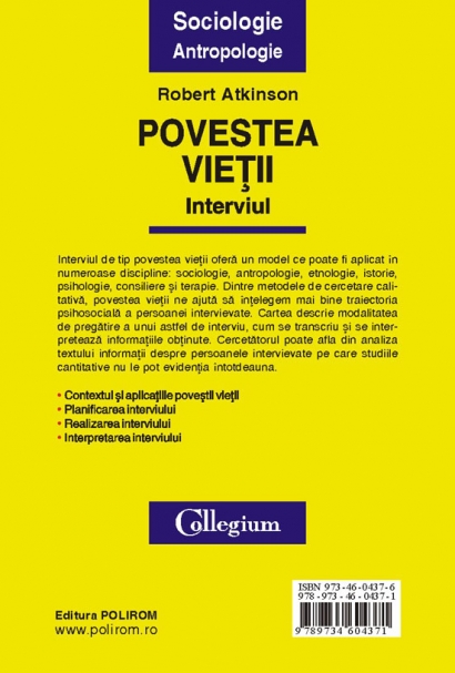 Coperta cărții 'Povestea vietii. Interviul - Robert Atkinson'