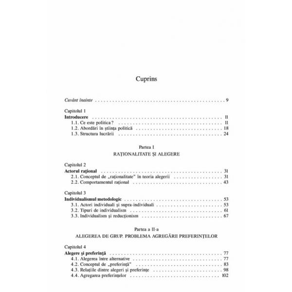 Fundamentele politicii vol. i - Preferinte si alegeri colective - Adrian Miroiu