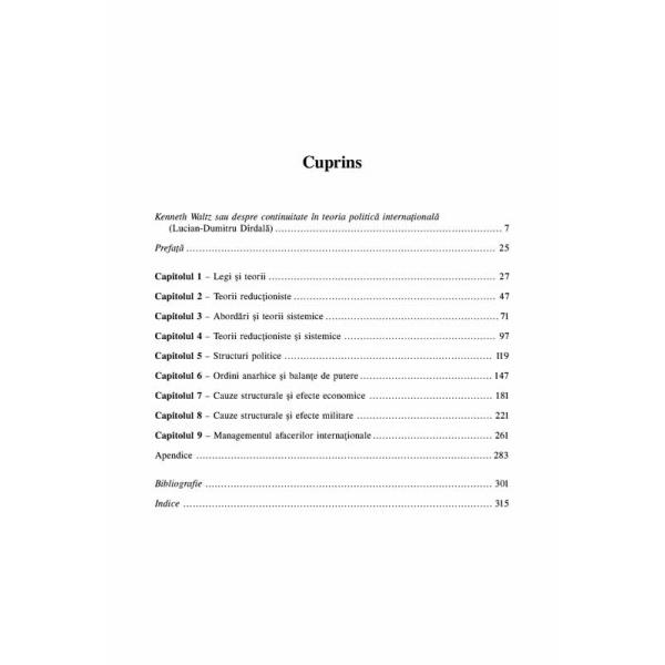Teoria politicii internationale - Kenneth N. Waltz