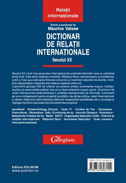 Dictionar de relatii internationale - Maurice Vaisse