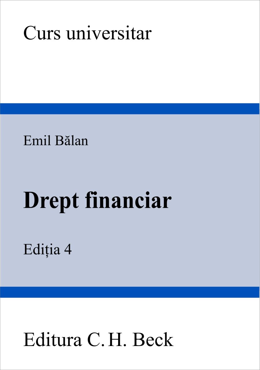 Drept financiar ed. 4 - Emil Balan