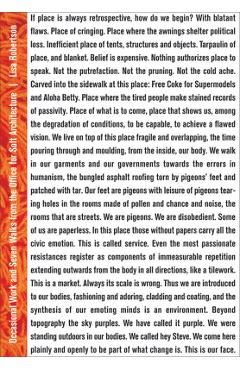 Coperta cărții 'Occasional Work and Seven Walks from the Office for Soft Architecture: Third Edition - Lisa Robertson'